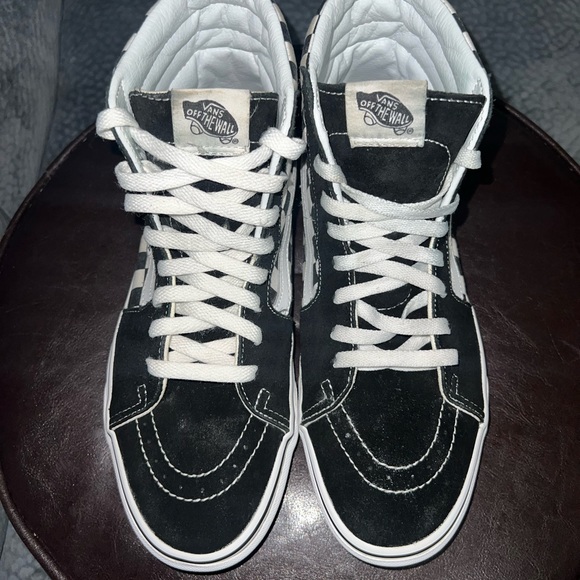 Vans Old Skool Checkerboard Skateboarding High Tops size 9.5 - Picture 10 of 14